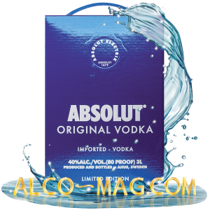 Водка Абсолют Электрик (Absolut Electrik) 3 литра	