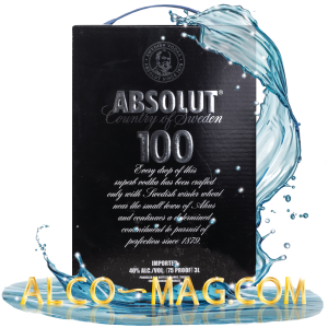 Водка Абсолют 100 (Absolut Black 100) 3 литра	